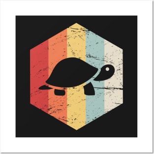 Vintage Retro 70s Turtle Posters and Art